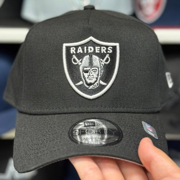 New Era Las Vegas Raiders A-Frame 9FORTY Snapback Black - Picture 2 of 3